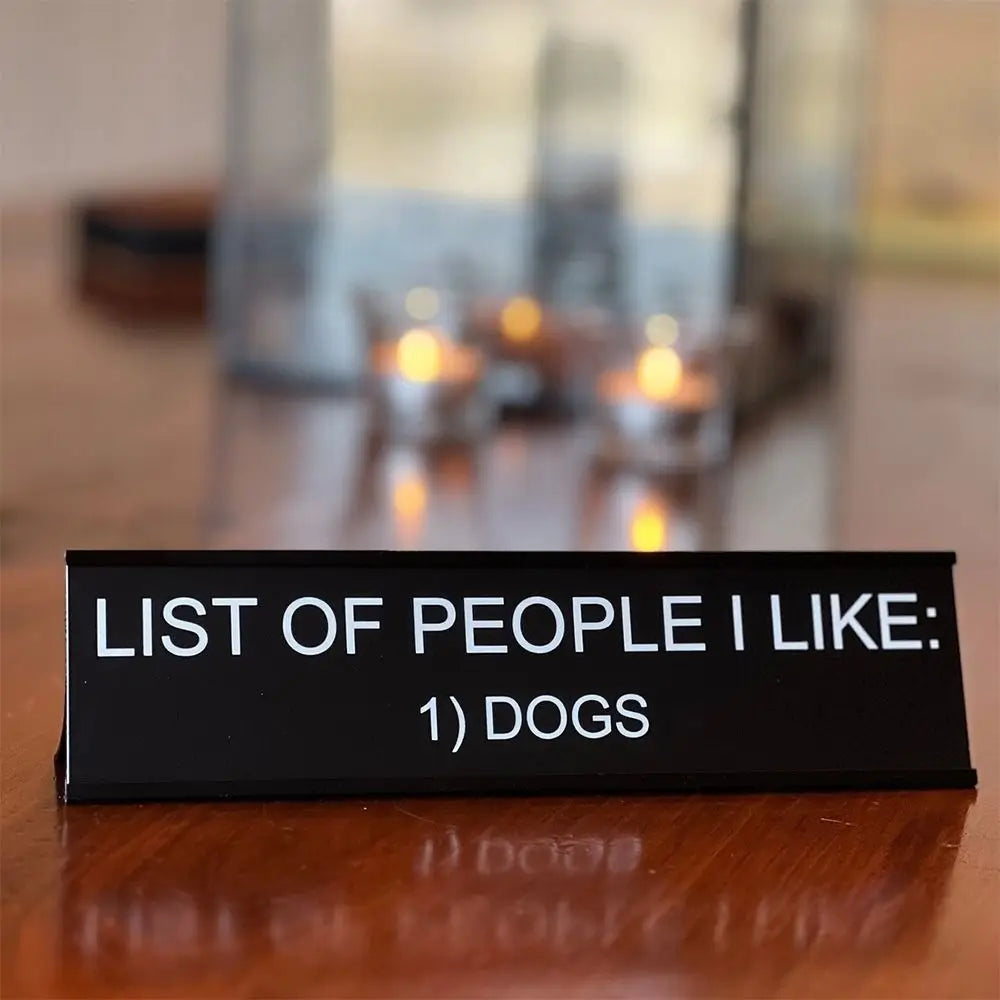 Sarcastic Acrylic Office Desk Signs