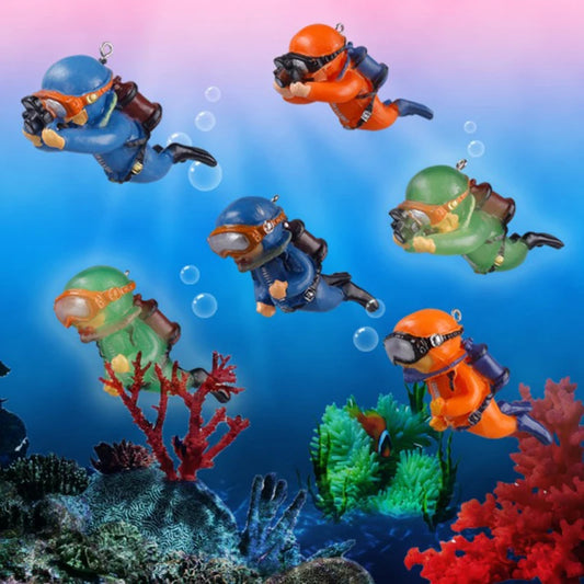 Floating Diver Aquarium Decoration