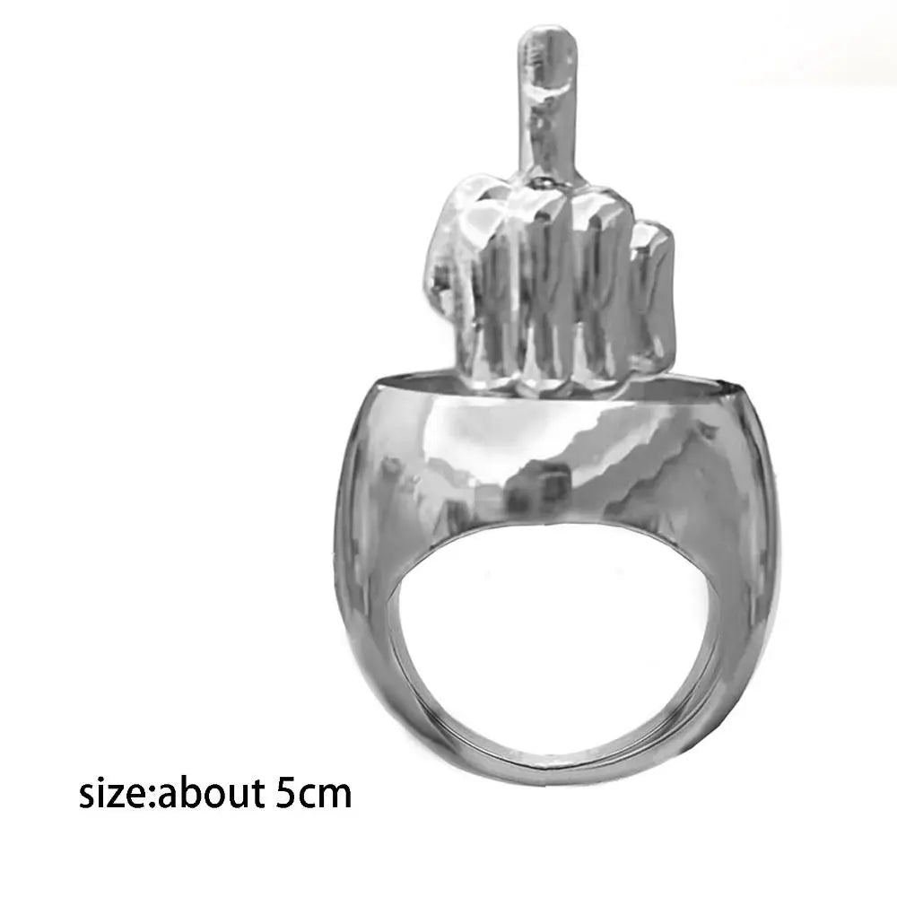 Funny Middle Finger Ring