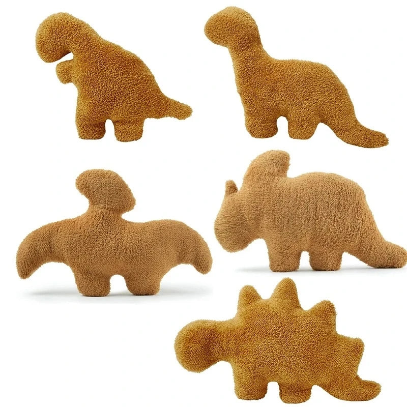 Dino Chicken Nugget Pillow