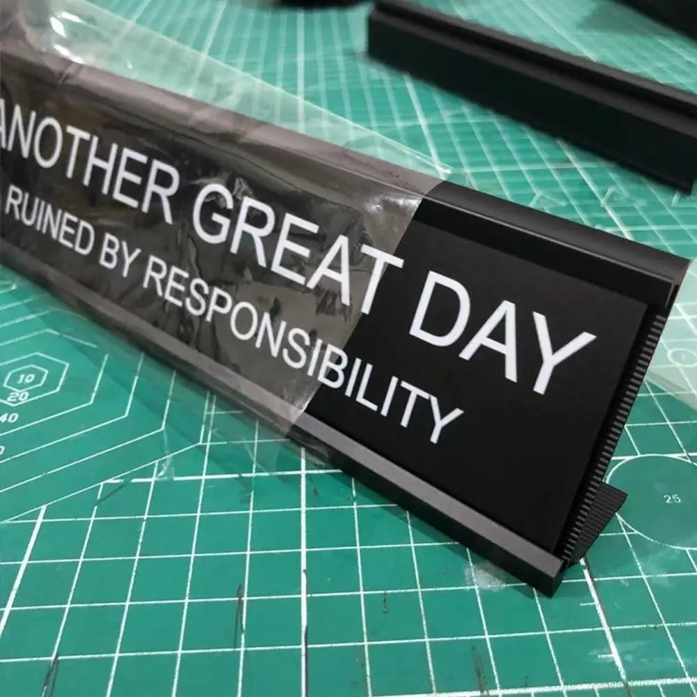 Sarcastic Acrylic Office Desk Signs