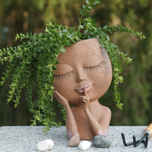 Elegant Nordic Lady Planter